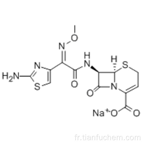 Acide 5-thia-1-azabicyclo [4.2.0] oct-2-ène-2-carboxylique, acide 7 - [[(2Z) - (2-amino-4-thiazolyl) (méthoxyimino) acétyl] amino] -8- oxo-, monosodiumsal, (57191869,6R, 7R) - CAS 68401-82-1